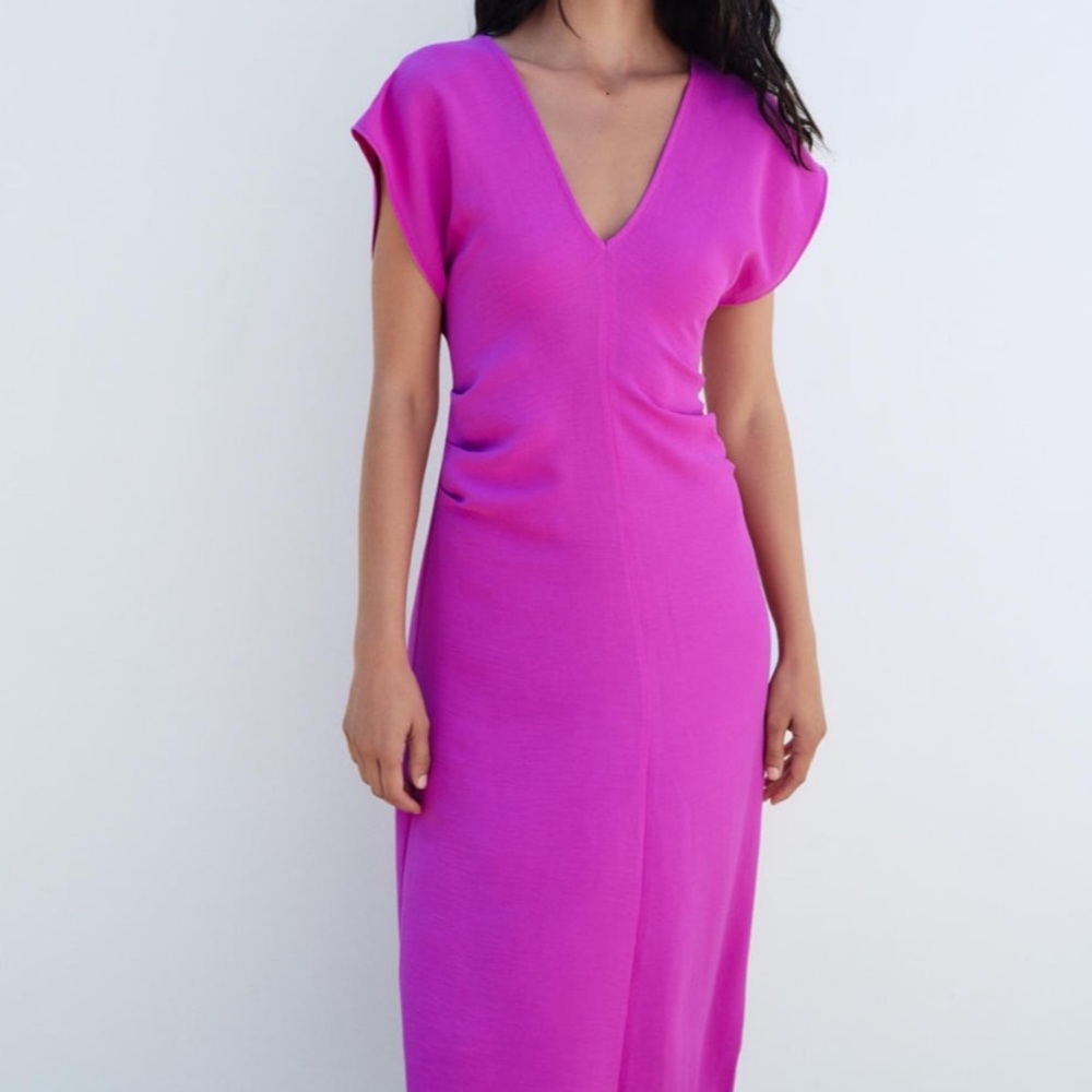 Elegant Purple Sleeveless Dress